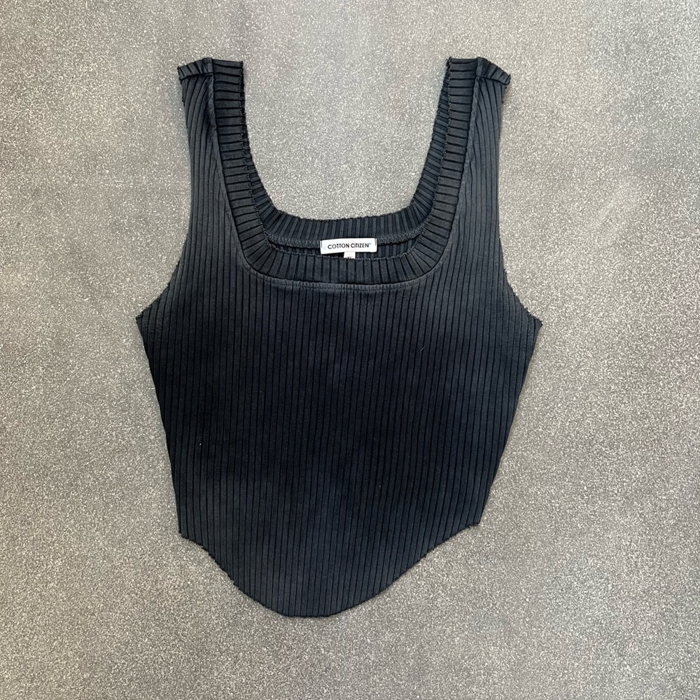 Cotton Citizen Black Ribbed Women's Top